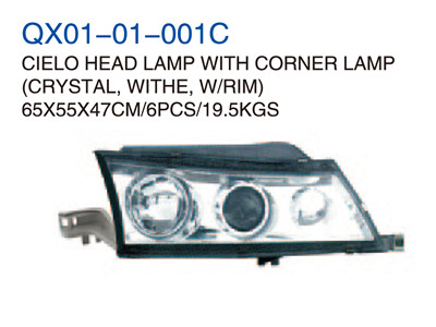 CIELO HEAD LAMP WITH CORNER LAMP