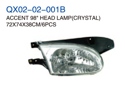 ACCENT 98" HEAD LAMP CRYSTAL