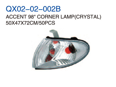 ACCENT 98" CORNER LAMP CRYSTAL