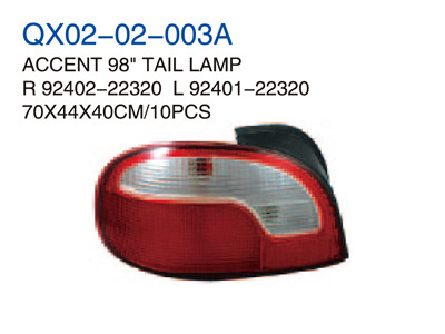 ACCENT 98" TAIL LAMP