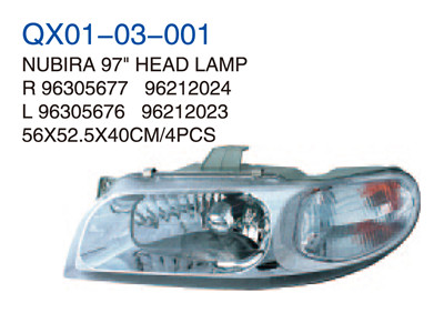 NUBIRA97"HEAD LAMP