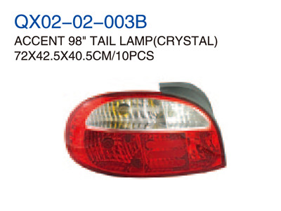 ACCENT 98" TAIL LAMP CRYSTAL