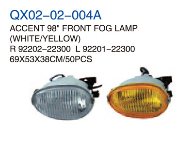 ACCENT 98" FRONT FOG LAMP