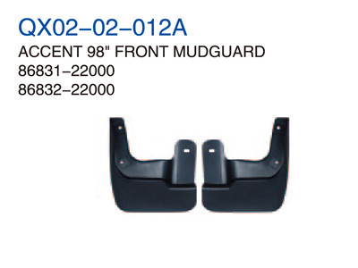 ACCENT 98" FRONT MUDGUARD