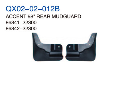 ACCENT 98" REAR MUDGUARD