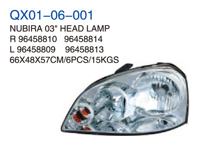 NUBIRA 03"HEAD LAMP