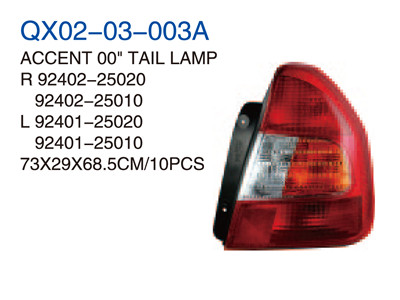 ACCENT 00" TAIL LAMP