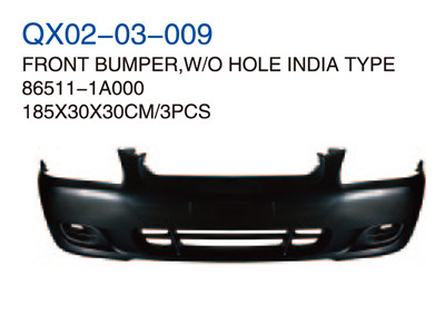 FRONT BUMPER,W/O HOLE INDIA TYPE