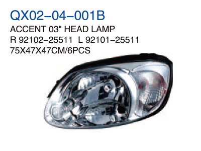 ACCENT 03" HEAD LAMP