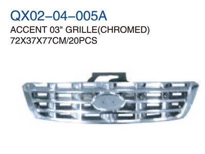 ACCENT 03" GRILLE CHROMED