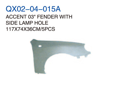 ACCEN 03" FENDER WITH