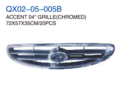 ACCEN 04" GRILL CHROMED