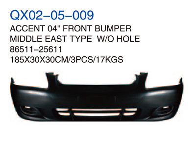 ACCEN 04" FRONT BUMPER