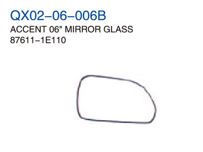 ACCENT 06" MIRROR GLASS