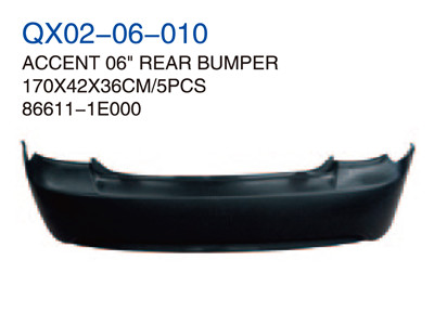 ACCENT 06" REAR BUMPER