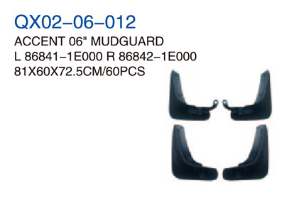 ACCENT 06" MUDGUARD