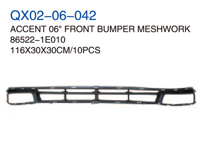 ACCENT 06" FRONT BUMPER MESHWORK