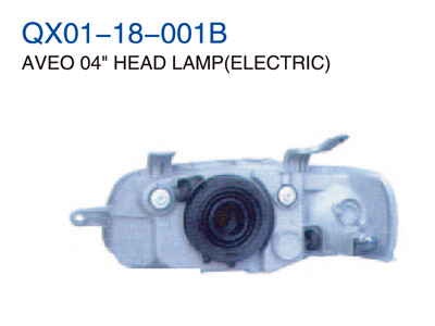 AVEO 04"HEAD LAMP ELECTRIC