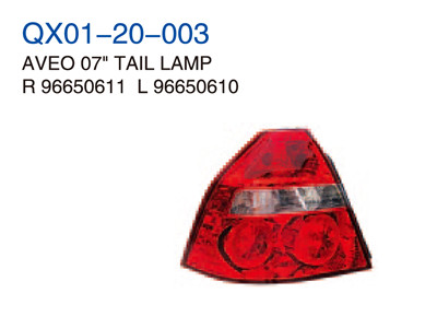 AVEO 07" TAIL LAMP 