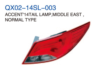 ACCENT"14TAIL LAMP,MIDDLE EAST