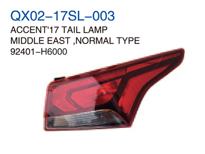 ACCENT"14TAIL LAMP MIDDLE EAST,NORMALTYPE