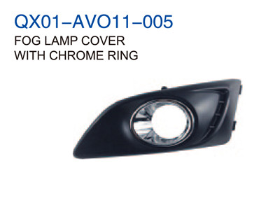 FOG LAMP COVER WITH CHROME RING