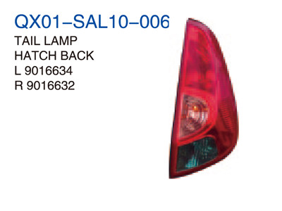 TAIL LAMP HATCH BACK