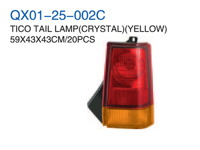 TICO TAIL LAMP YELLOW/CRYSTAL