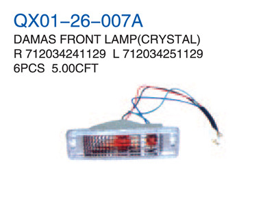 DAMAS FRONT LAMP CRYSTAL