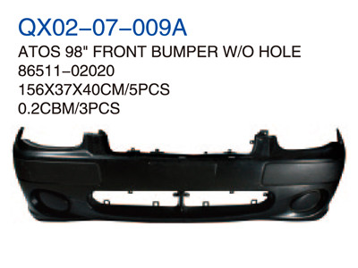 ATOS98"FRONT BUMPER W/O HOLE