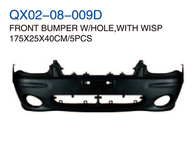 FRONT BUMPER W/ HOLE WITH WISP