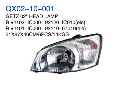 GETZ 02" HEAD LAMP