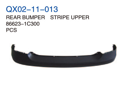 REAR BUMPER STRIPE UPPER