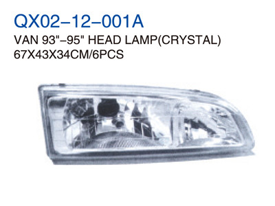 VAN 93"-95"HEAD LAMP CRYSTAL