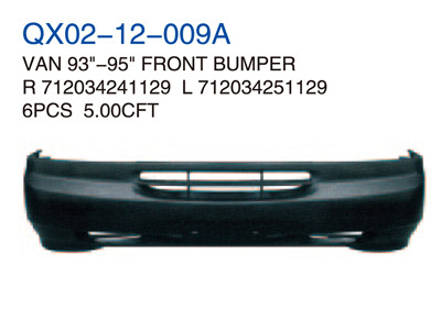 VAN 93"-95"FRONT BUMPER