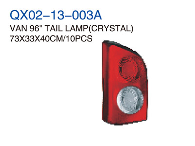 VAN 96"TAIL LAMP   CRYSTAL