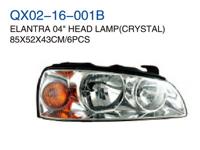 ELANTRA 04" HEAD LAMP CRYSTAL