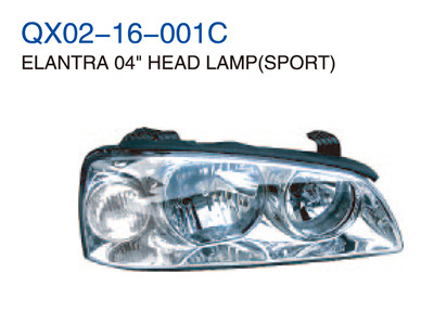 ELANTRA 04" HEAD LAMP SPORT