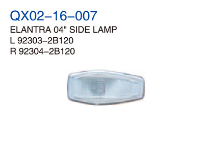 ELANTRA 04"SIDE LAMP