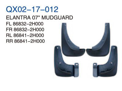 ELANTRA 07" MUDGUARD