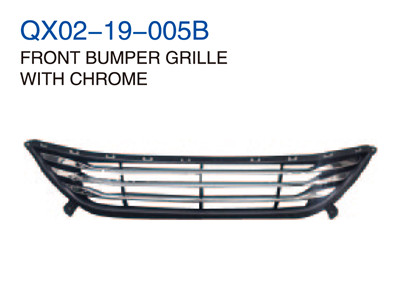 FRONT BUMPER GRILLE WITH CHROME