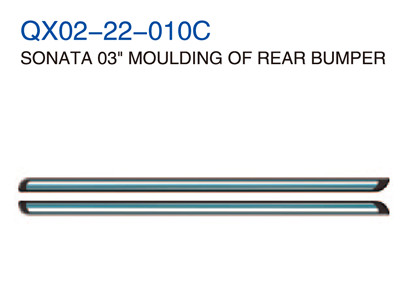 SONATA03"MOULDING OF REAR BUMPER