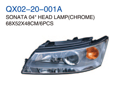 SONATA 04"HEAD LAMP CHROME