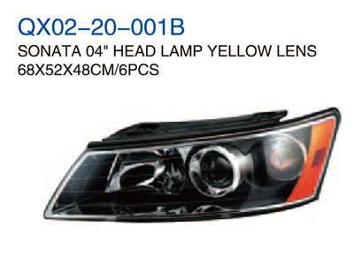 SONATA 04"HEAD LAMP YELLOW LENS