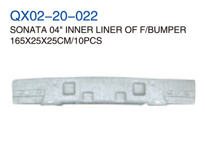 SONATA 04" INNER LINER OF F/BUMPER