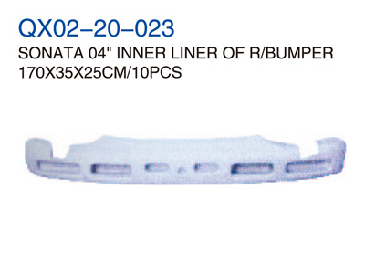 SONATA 04" INNER LINER OF R/BUMPER