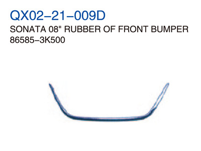 SONATA 08"RUBBER OF FRONT BUMPER