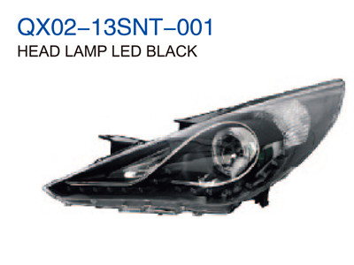 HEAD LAMP LED BLACK