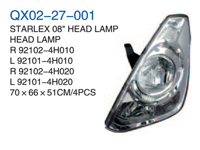 STARLES 08" HEAD LAMP