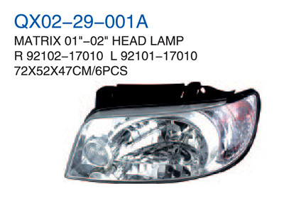 MATRIX 01"-02"HEAD LAMP